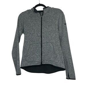 Nike Dri-Fit Therma Full Zip Training Hoodie Gray Jacket Womens M 803505-060